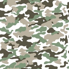 Camouflage seamless pattern, military uniform print, background,army,soldier © ilhnklv