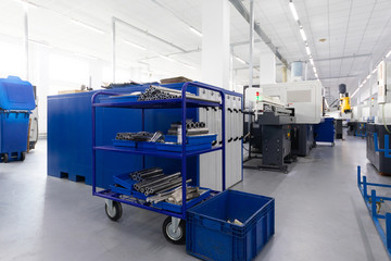 close shot of metal preparations of metal products