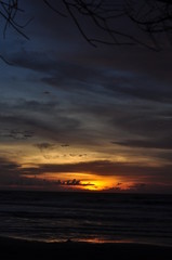Fototapeta na wymiar Miri, Sarawak / Malaysia - October 7, 2019: The beautiful beaches of Luak Bay and Tanjung Lubang during Sunset at Miri, Sarawak