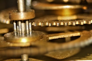 closeup of gears