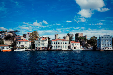 ISTANBUL TURKEY . Palace on the Bosphorus shore