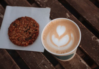 cappuccino and cookies