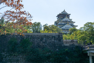 Fototapeta na wymiar Osaka Castle in Japan