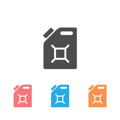 Gasoline canister vector icon set. filled flat sign for mobile concept and web design. Jerrycan glyph icon. Symbol, logo illustration. Pixel perfect vector graphics