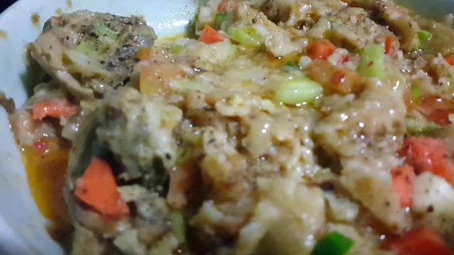 Painda or Sobat or sabeer is the famous dish of Khyber Pakhtunkhwa province in Pakistan. A close up view of traditional food of Pakistan.
