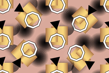 gold beige geometric pattern