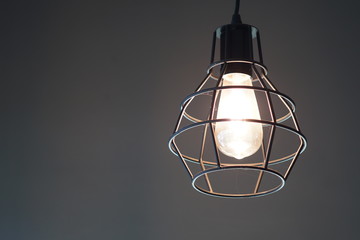 old lamp on the wall