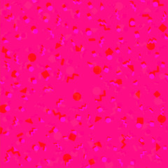 Low fi RGB retro design. Hot pink, magenta wallpaper, background, texture, early computer 8 bit style of 1980s, 1990s. Many geometric shapes triangles, circles, squares. High contrast, shadows