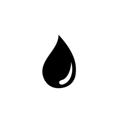 Black Water drop icon symbol