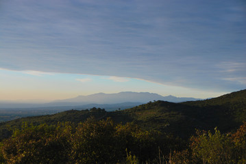 Fototapeta premium Les Fenouillèdes au petit matin 