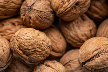Walnuts under a beautiful light