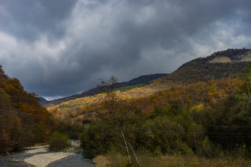 Autumnal mountain landscape