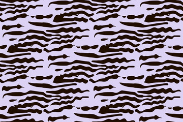 seamless, striped, colored animal pattern