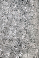 Broken glass, close up