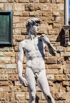 David Statue, Piazza della Signoria, Florence, Tuscany, Italy