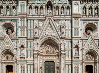 Santa Maria del Fiore Cathedral, detailed view, Florence, Tuscany