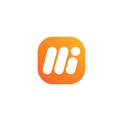 Modern Letter MI Logo Design Inspiration