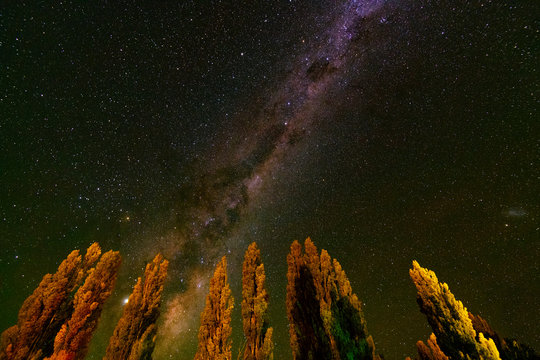 The Milky Way above Piedra Parada, Chubut Province, Patagonia, Argentina