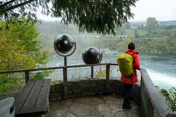 Schaffhausen Rheinfall Herbst Oktober