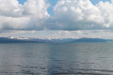 sea and blue cloud sky