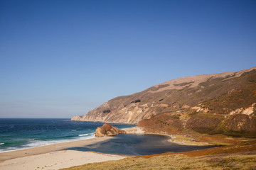 Rocky coast by the sea