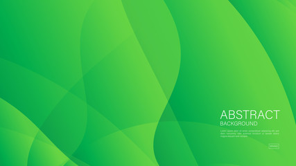 Green wave abstract background vector can be use cover, banner, wallpaper, flyer, brochure, book, printing media, card, web background