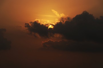 sunset in the sky