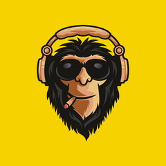 Monkey vector modern logo