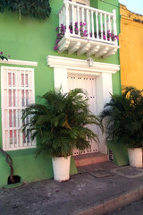 Colorful colonial house  in Old Town