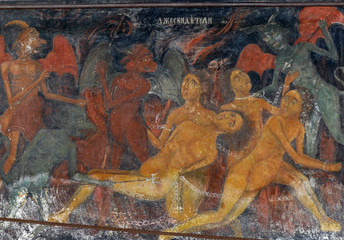 Sinners condemned to hell