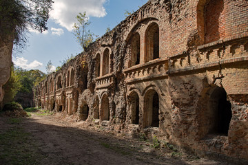 Ruine der Festung Tarakaniv im Oblast Riwne in der Ukraine