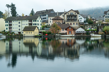 Fototapeta na wymiar Schaffhausen im Herbst Schweiz