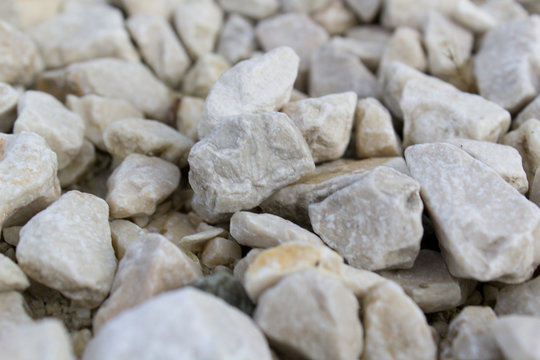 Pile Of Stones Pebble Light Grey Texture Background