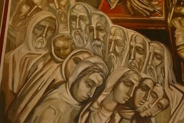 Modern frescos on the interior walls of the  Patriarchal Cathedral