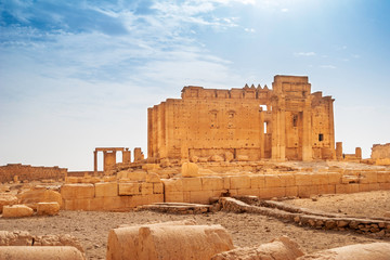 Palmyra Temple of Bel, consecrated to the Mesopotamian god Bel. UNESCO World Heritage Site.
