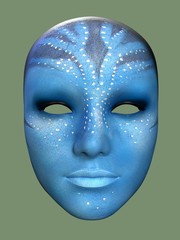 Mask in the style Of x-Men. 3D illustration