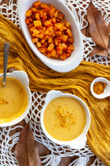 ..Pumpkin soup cream. Delicius Pumpkin Cream. Raosted Pumpkin. Top view