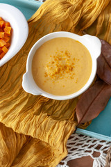 ..Pumpkin soup cream. Delicius Pumpkin Cream. Raosted Pumpkin. Top view