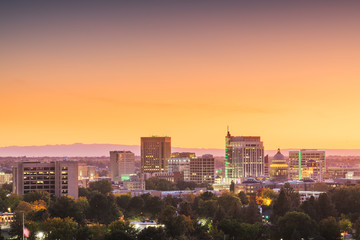 Fototapeta na wymiar Boise, Idaho, USA downtown cityscape