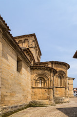 Fototapeta premium Santillana del Mar, Spain. Apse of the collegiate church, XII century