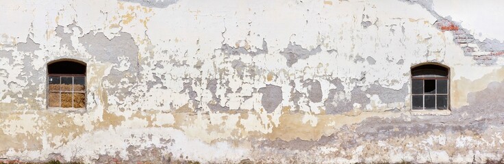 Old crumbling farm wall in poster size