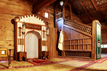 Interior historical wooden 