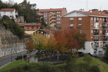 Fototapeta na wymiar Neighborhood in Bilbao