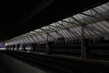Fototapeta na wymiar Train station in Bilbao