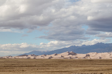 desert and blue sky