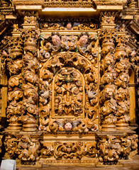 Fototapeta na wymiar Tabernacle baroque à Arcos de Valdevez, Portugal