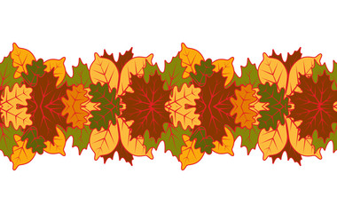 autumn leaves border