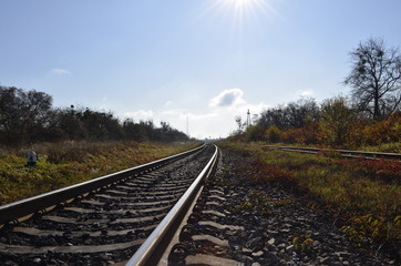 Autumn railway