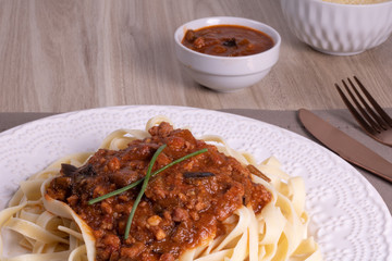 pasta with bolognese sauce