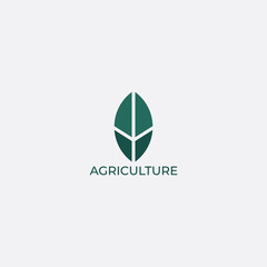 Agriculture Logo Template Design Vector, Emblem, Design Concept, Creative Symbol, Icon.